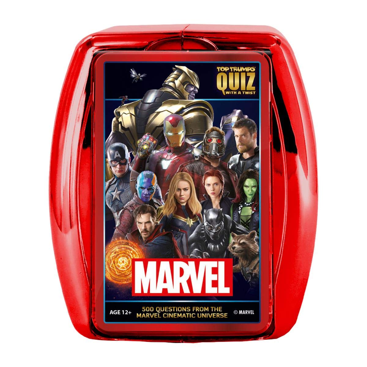 Top Trumps Marvel Cinematic Universe Quiz Game, 500 Questions To Test Your Knowledge On Guardians Of The Galaxy, Avengers, S.H.I.E.L.D, Wakanda And More, Gift And Toy For Boys And Girls Aged 8 Plus