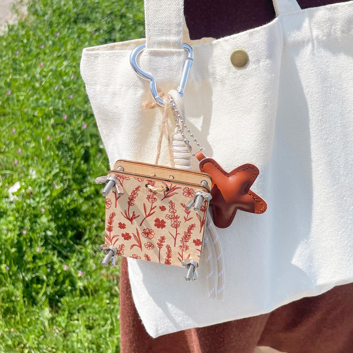 Happinit Micro Flower Press, Small Flowers Press Kit, Pocket Flower Pressing, Mini Plant Preservation Kit for Arts and Crafts Lo