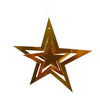 Tiptop Decoration 3D Metallic Foil Board Hanging Decorating Kit (Set Of 11 Pieces) (Gold Stars)