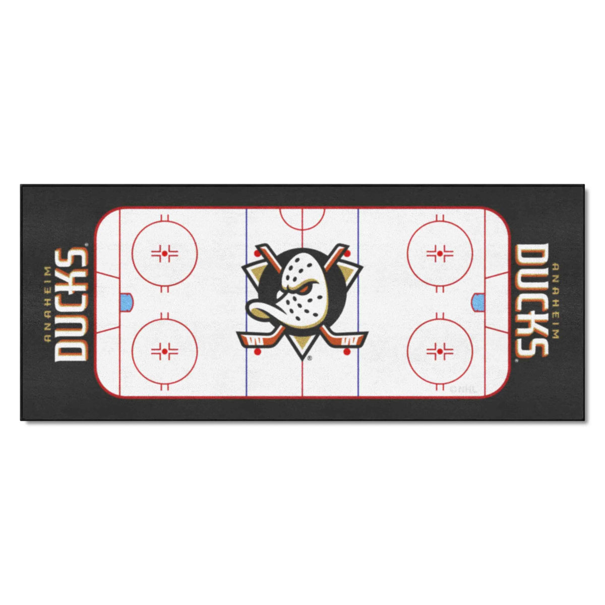 FANMATS 10631 NHL -Anaheim Ducks Rink Runner - 30in. x 72in.