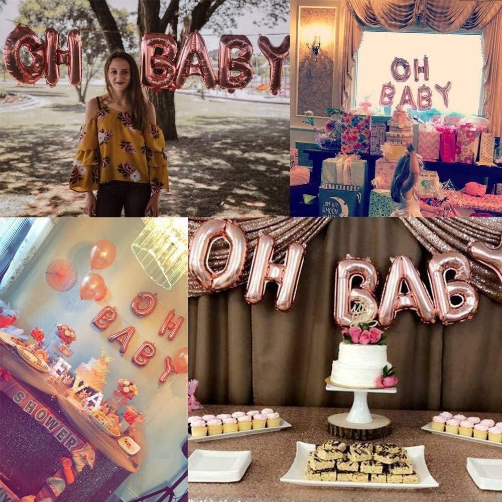 78Pcs Letter Balloons Rose Gold Balloon Custom Alphabet Balloons Party Supplies For Birthday/Baby Shower Personalized Phrase/Wor