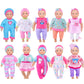 10 Sets Baby Doll Playtime Outfits Clothes Hat Headband Fits For 10 Inch Baby Dolls 12 Inch New Born Baby/Alive Baby Dolls 14 Inch Dolls (No Doll)