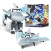 Super Wings Transformable Airplane Toys - 2 in 1 Rescue Bots Action Figures for Kids, Silver, Model YW780232, Ages 3-7