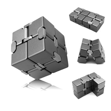 Dolasev Metal Fidget Toys, Infinity Cube Fidget Toys, Fidgets Blocks For Kids Adults Teens, Handheld Toys For Anxiety Sensory To