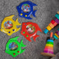 Rhode Island Novelty 5 Inch Handheld Fish Water Games, Set of 12 Assorted