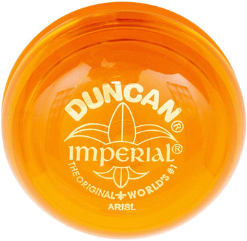 Duncan Toys Imperial Yo-Yo, Beginner Yo-Yo With String, Steel Axle And Plastic Body, Orange