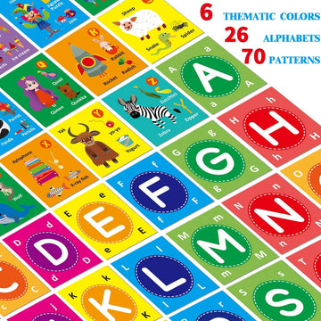 Teytoy Baby Soft Alphabet Cards Toys, 26Pcs Abc Alphabet Baby Flash Cards Early Learning Toy With Storage Bag, Washable Soft Letter Toy For Toddlers Kids Boys Girls Over 0 Years