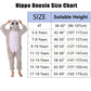 WAFUNNE Animal Onesie Costume for Kids Child Boys Girls Womens Mens Cosplay Halloween Costumes Easter Onesies Grey Hippo 140