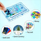 Skylety 5 Pcs Money Puzzle Box Gift Card Box Plastic Puzzle Card Holder Fun Maze Intellectual Pinball Machine Game for Teens and mature-themeds Birthday Party Favors(Blue)