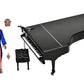 NECA - Elton John 8 Clothed Action Figure with Piano - Live in 76