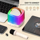 Mini Karaoke Machine For Kids, Christmas Birthday Gifts For Girls Boys Toy 4, 5, 6, 7, 8, 9, 10, 12+, Portable Bluetooth Speaker