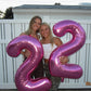 Pink Number 8 Balloon 40 Inch, 8 Balloon Number, 8Th Birthday Decorations, Pink Party Supplies For Boys Girls