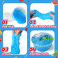 Crunchy Blue Slime(7 oz)  Blueberry Crystal Bingsu Slime  Soft and Non-Sticky  Party Favors Classroom Reward Birthday Gift Food Toys for Kids Girl Boys
