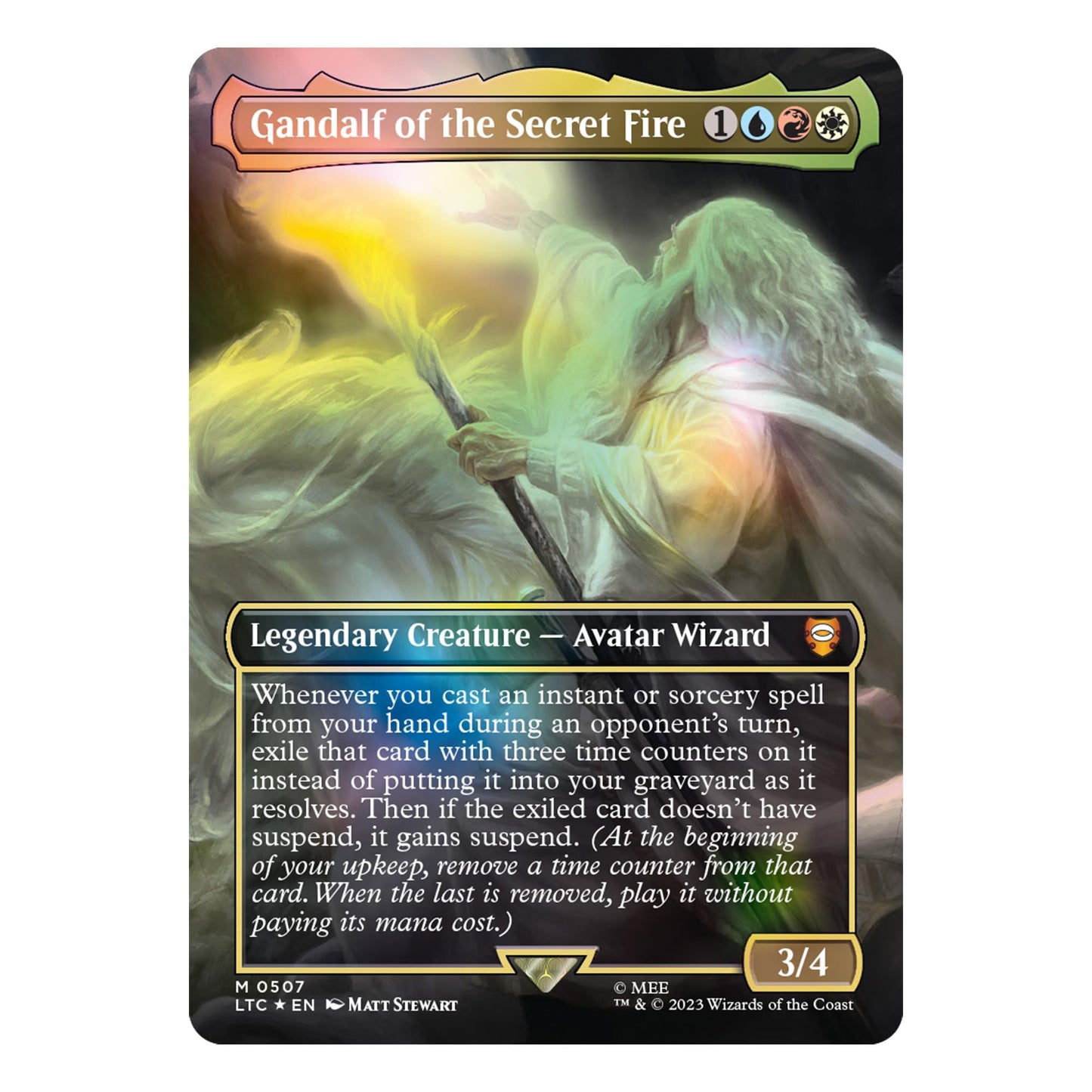 Magic The Gathering Scene Box - Gandalf in Pelennor Fields, 6 Scene Cards, 6 Art Cards, 3 Set Boosters, Multicolor, Model D34850000