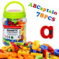 Abcaptain Magnetic Letters Numbers Alphabet Abc 123 Fridge Magnets Preschool Educational Learning Plastic Toy Set Uppercase Lowe