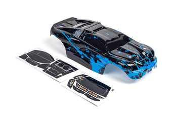 Summitlink Custom Body Muddy Blue Over Black Style Compatible For E-Revo Mini 1/16 Scale Rc Car Or Truck (Truck Not Included) Er