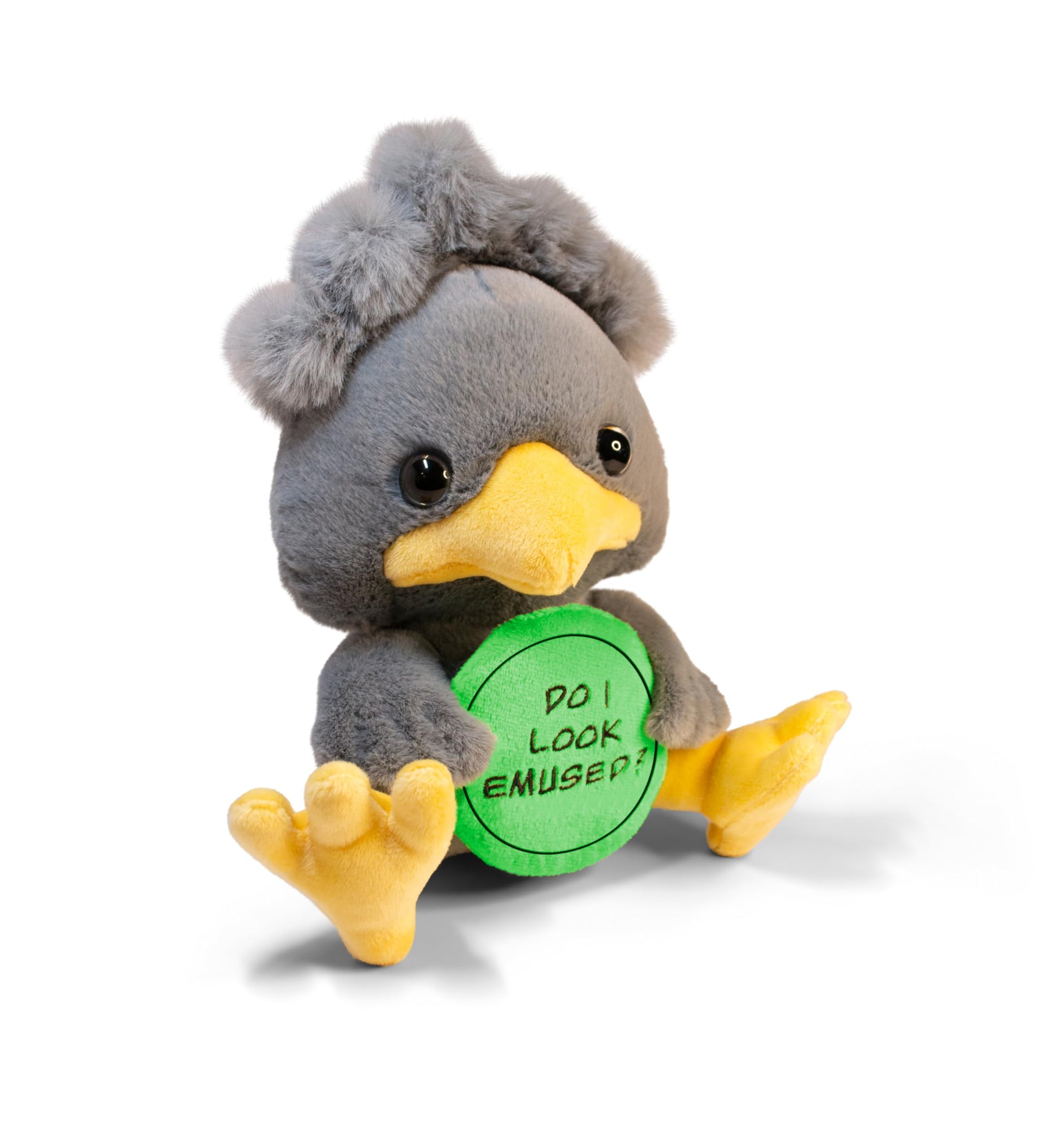 Punchkins Emu Plushie - Do I Look Emused? Sassy Emu Plush, Gift For Animal Lovers, Cute Plush Toy For Gifting