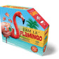 Madd Capp Lil' Flamingo 100 Piece Jigsaw Puzzle For Ages 5+ - 4009 - Unique Animal-Shaped Border, Poster Size When Completed, Oversized Puzzle Pieces For Easy Handling, Includes Educational Fun Facts
