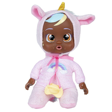 Cry Babies Tiny Cuddles Jassy - 9 Inch Baby Doll, Cries Real Tears, Pink