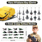 Golray Army Party Favors Camo Wristband Big Parachute Tanks Aircraft Keychain Army Men Soldier Figures Toys for Kids Boys Camouf