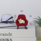 Refintural Miniature Cat Figurines With Small Sofa - Resin Mini Cat Figures, Kitten Miniature Desk Accessories - Perfect Cute Cat Gift For Cat Lovers (Red Sofa)