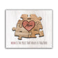Personal-Prints Mom & Children Personalized Heart Puzzle Wall Art | Unique Customized With Up To 8 Names | Mothers Day, Birthday