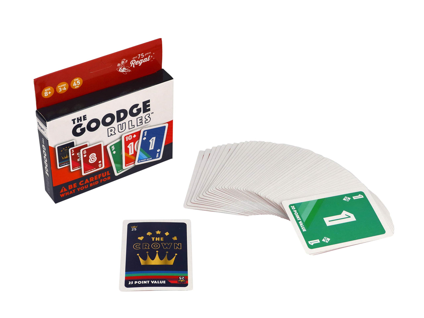 Regal Games - The Goodge Rules - Fun Family-Friendly Bidding Card Game - Ideal For 3-4 Players Ages 8+