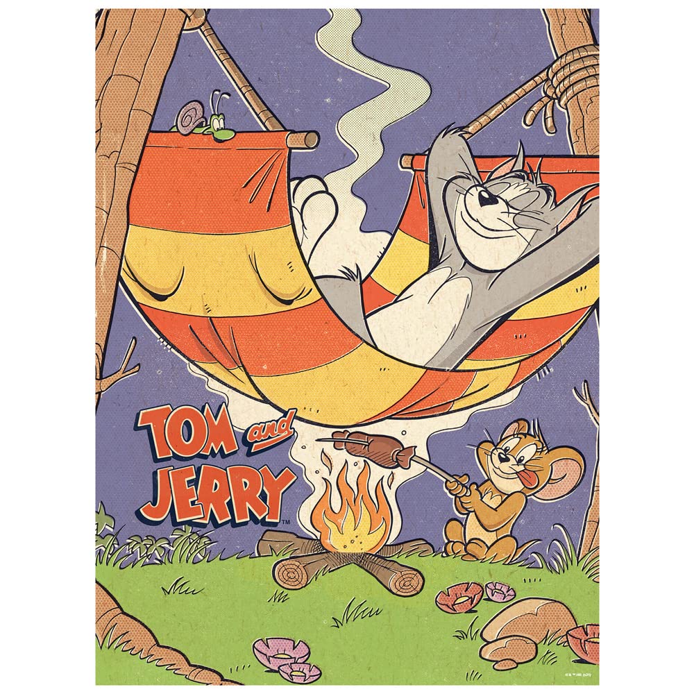 Tom And Jerry Rest And Relaxation 500 Piece Jigsaw Puzzle For Adults, 16' L X 21.5' W