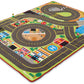 Melissa & Doug Jumbo Roadway Activity Rug With 4 Wooden Traffic Signs (79 X 58 Inches)