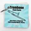 Stepwise Publications Music Flash Cards: Learning Games With Notes, Instrument Fingerings, & Music Theory (Trombone)