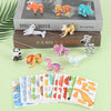 CCINEE 25 Pcs Educational 3D Cartoon Puzzles for Kids,3D Animal Learning Educational Paper Puzzle Game for DIY Crafts Gifts