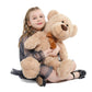 Tezituor Brown Teddy Bear Stuffed Animal  26 inch Large Stuffed Teddy Bear Plush for Girl Boys Girlfriend  Soft Teddy Bear Toy Gift for Baby Shower  Birthday