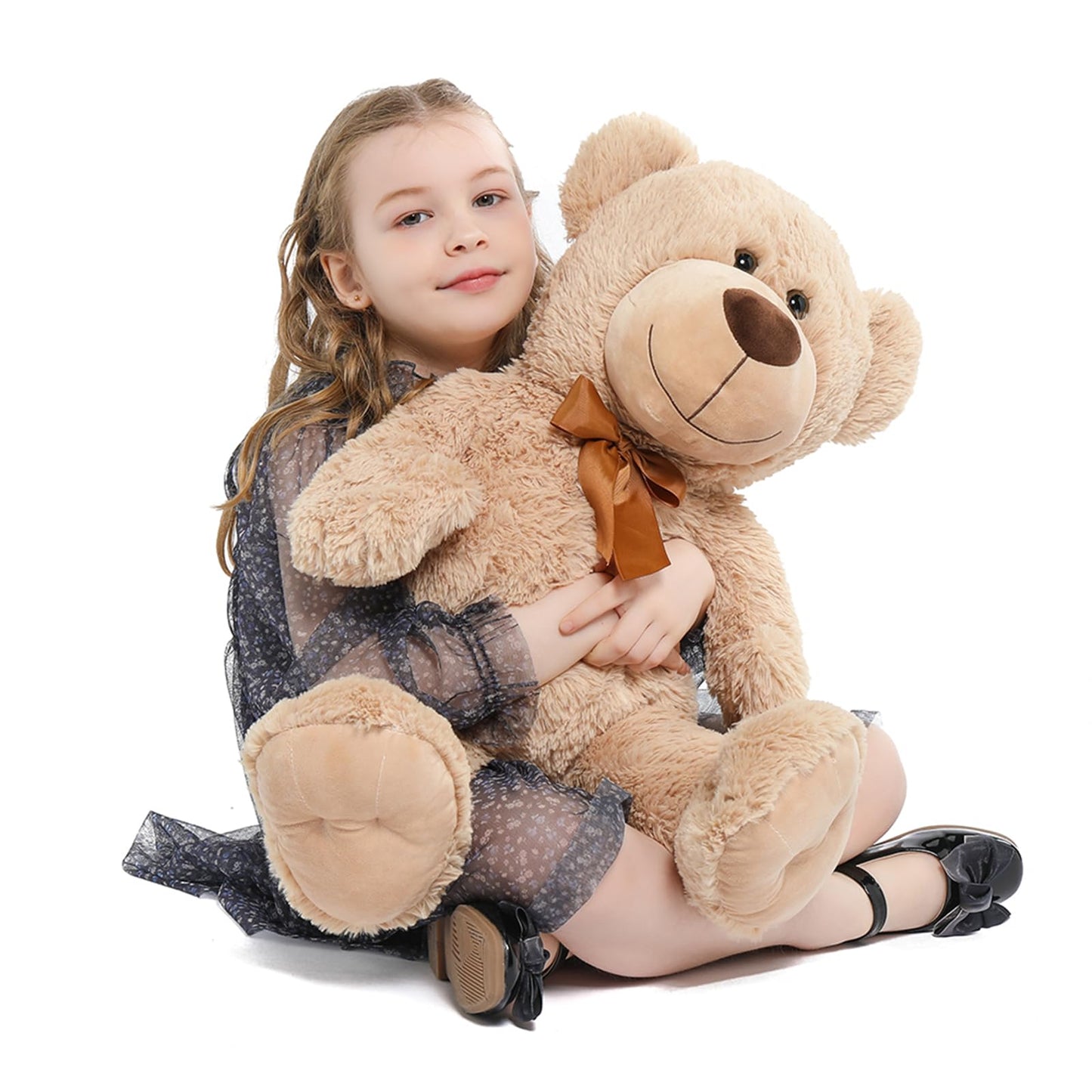 Tezituor Brown Teddy Bear Stuffed Animal  26 inch Large Stuffed Teddy Bear Plush for Girl Boys Girlfriend  Soft Teddy Bear Toy Gift for Baby Shower  Birthday