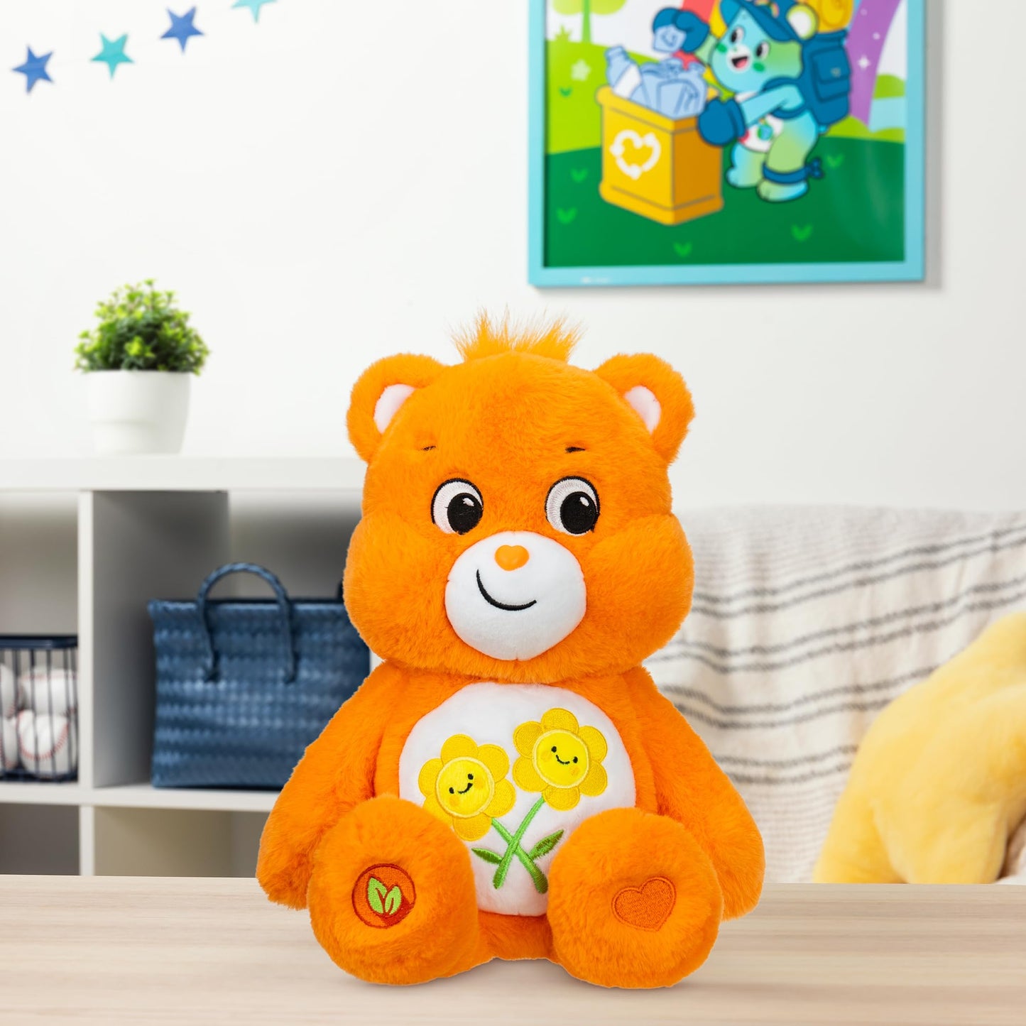 Care Bears 14" Friend Bear Plushie - Soft Orange Stuffed Animal for Ages 4+, Model 22138, Perfect Gift for Boys and Girls