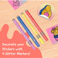 Ceaco Hello Blink Sticker Maker Refill Pack - 80 Glitter Stickers, 2x2 inches, Paper, Ages 8+