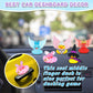 AOT Red Angel Rubber Duck Car Ornaments Squeaky Duck with Wing,Mini Crown,Sunglasses Car Dashboard Decorations Party Favors Duck