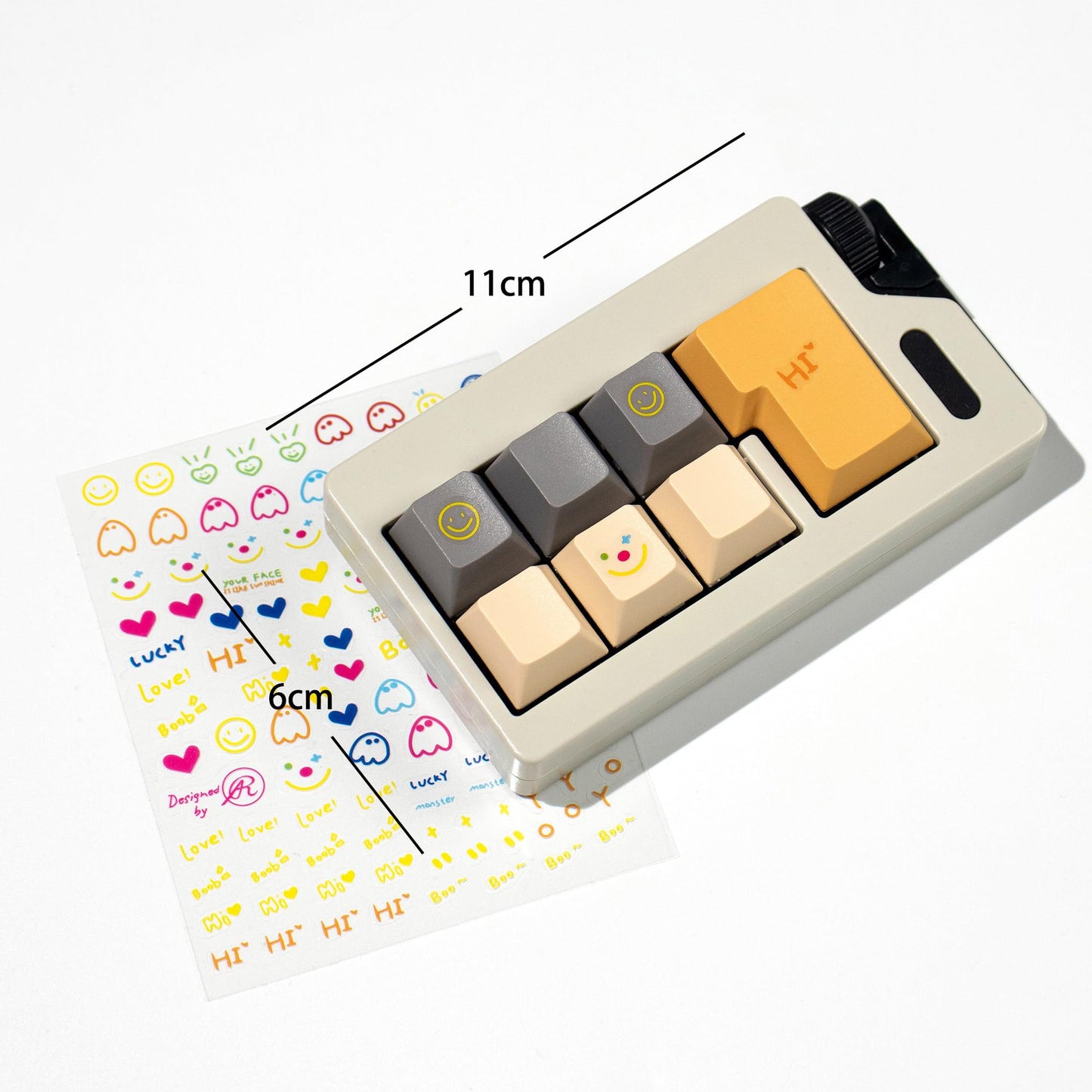 Loud Keyboard Fidget Toys, Keyboard Clicker Fidget Stress Relief Sensory Toy, Linear Finger Clicker Toys For Adults(Grey)