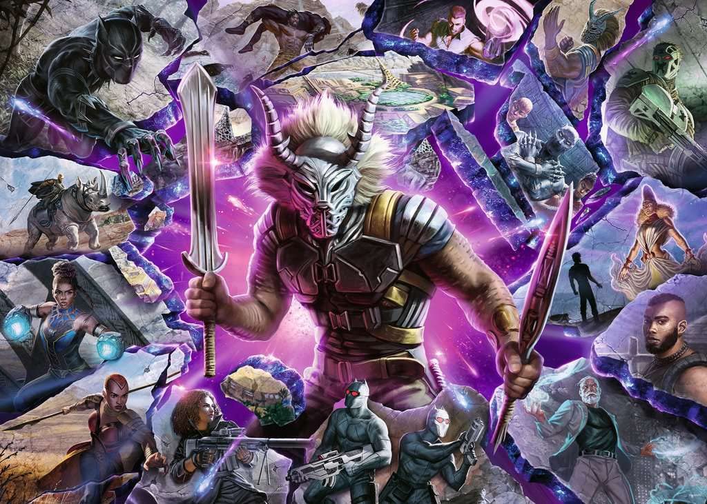 Ravensburger Marvel Villainous: Killmonger 1000 Piece Jigsaw Puzzle For Adults - 16906 - Every Piece Is Unique, Softclick Technology Means Pieces Fit Together Perfectly