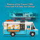 PANTASY Nostalgic Food Truck Building Set-Camper Vehicles Construction Building Bricks Set Retro Chevrolet P30 Step Van Building