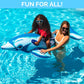 Swimline Original Inflatable Dolphin Pool Float Floatie Ride-On For Swimming Pools | Large Rideable Blow Up Summer Beach Swimmin