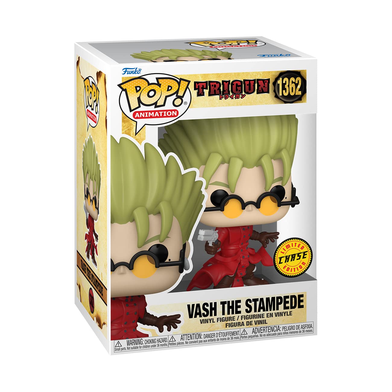 Funko Pop! Animation: Trigun - Vash The Stampede With Chase (Styles May Vary)
