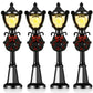 Bow Street Lamp Accessories - 8Pc Miniature Train Lanterns & Fairy Lights For Dollhouse Diy Village Pathway