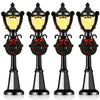 Bow Street Lamp Accessories - 8Pc Miniature Train Lanterns & Fairy Lights For Dollhouse Diy Village Pathway