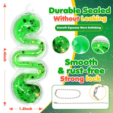Lesong Sensory Squishy Toys Kids Toddlers - Fidget Toys Sensory Tubes Calming Down Tools Filled With Goo, Glitter, Small Fidget