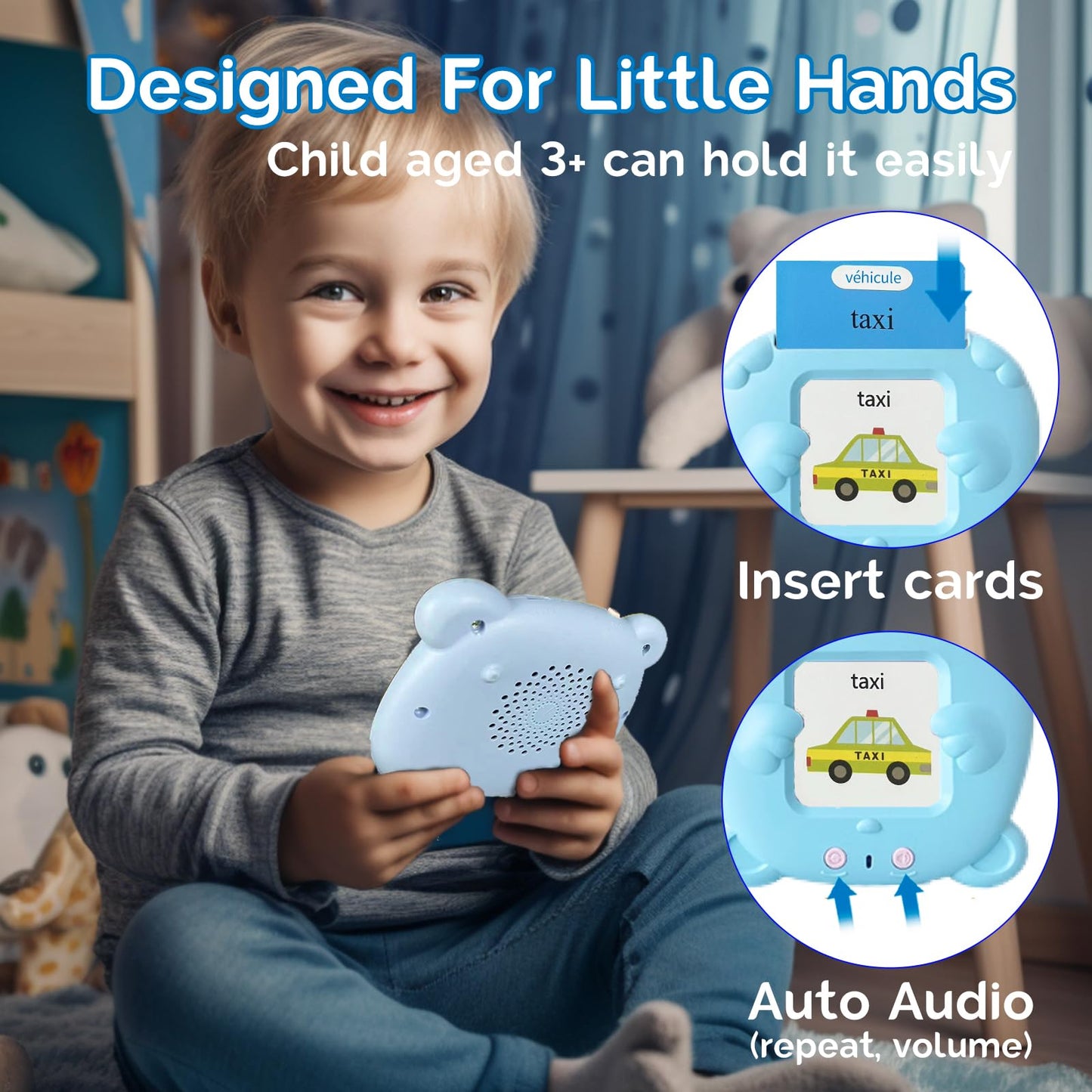 KILOGOGRAPH Bilingual English Italian Flash Cards - Talking Flash Cards for Kids, 510 Sight Words, Pocket Speech for Toddlers 3-
