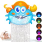 Bath Toys Crab Baby Bath Toys Light Up Bath Bubble Machine with Colourful RGB Light Great Birthday Gift for Boys and Girls Toddler Toy for Kids Ages 1-3 4-8