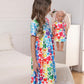 Bow Dream Girl Dress and Matching American Girl Doll Clothes for Girls Heart Shaped Print Size 130