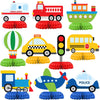Hapibidesign Transportation Party Decorations - Honeycomb Centerpieces For Transportation Birthday Decor - Transportation Table