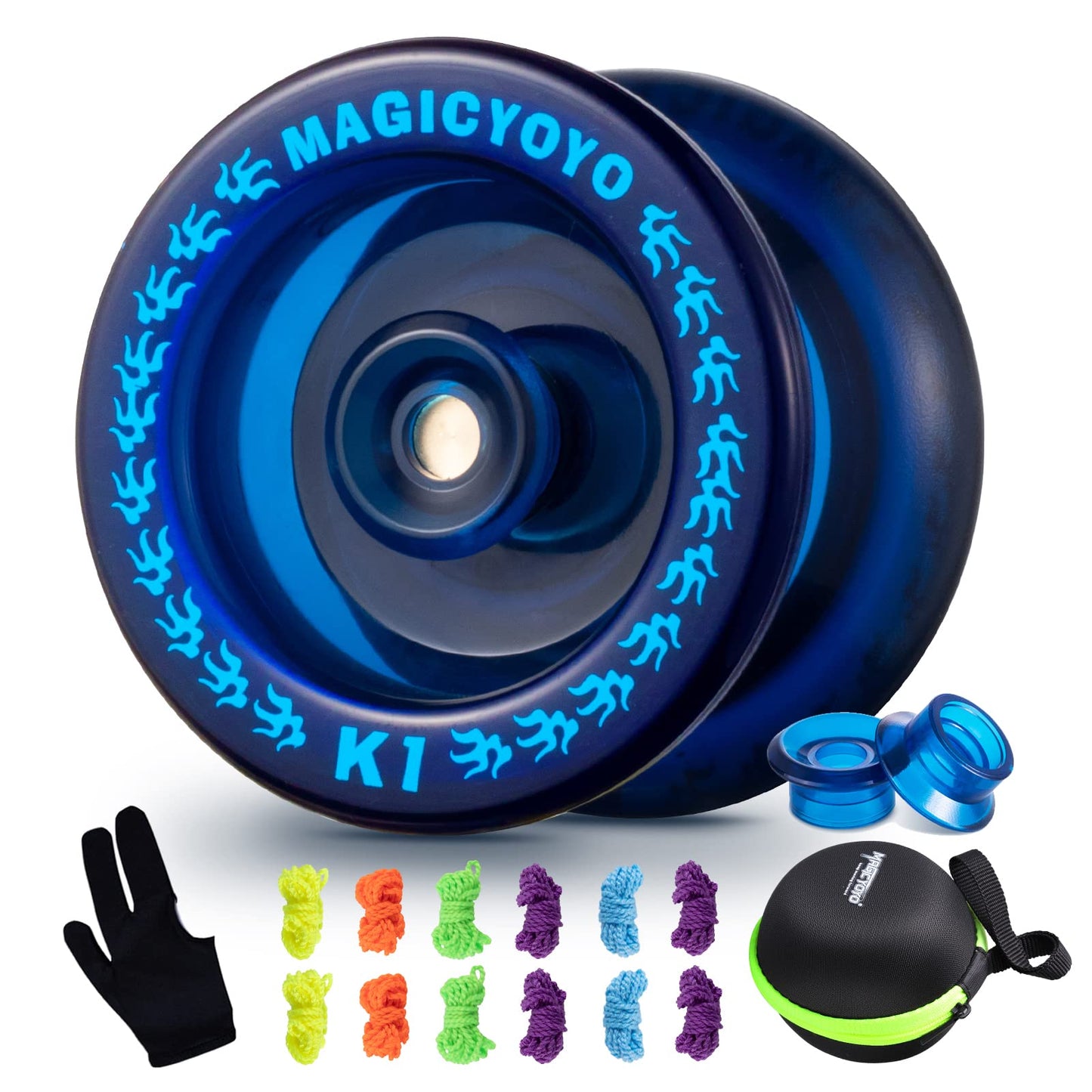 Magicyoyo Responsive Yoyo K1 Tug Return Yoyo, Hubstacks Yoyo For Kids Beginners With Yoyo Storage Bag + 12 Yoyo Strings +Yo-Yo G