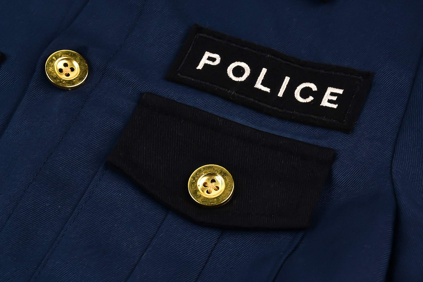 Relibeauty Kids Police Officer Costume For Boys With Accessories, 5-6/120